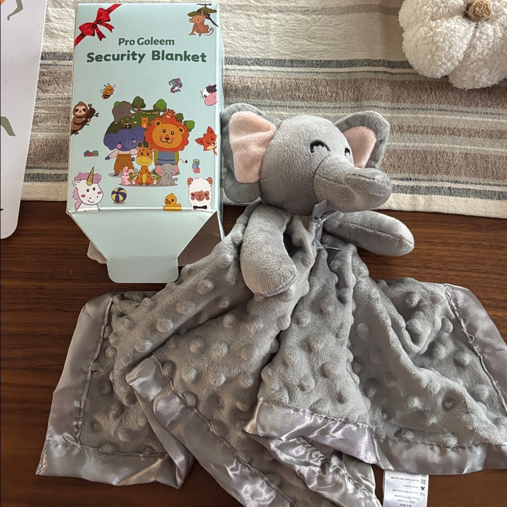 Gray Elephant Security Blanket